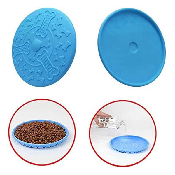Hundfrisbees, hund leksak frisbee, gummi grön KLB