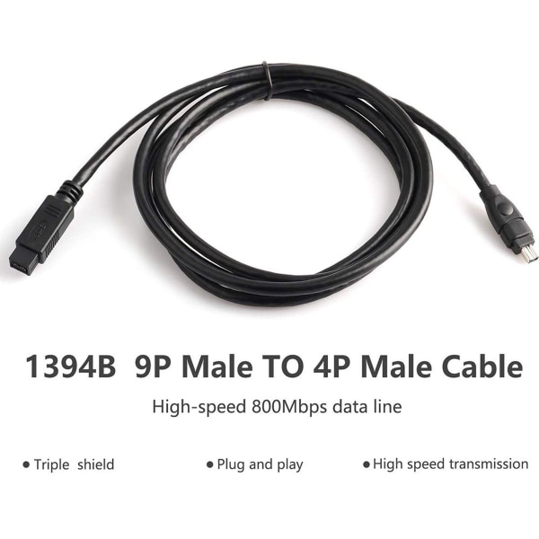 IEEE 1394 Firewire 800 - 400 Firewire Firewire 9 - 4 datakaapeli 1394-kaapeli KLB