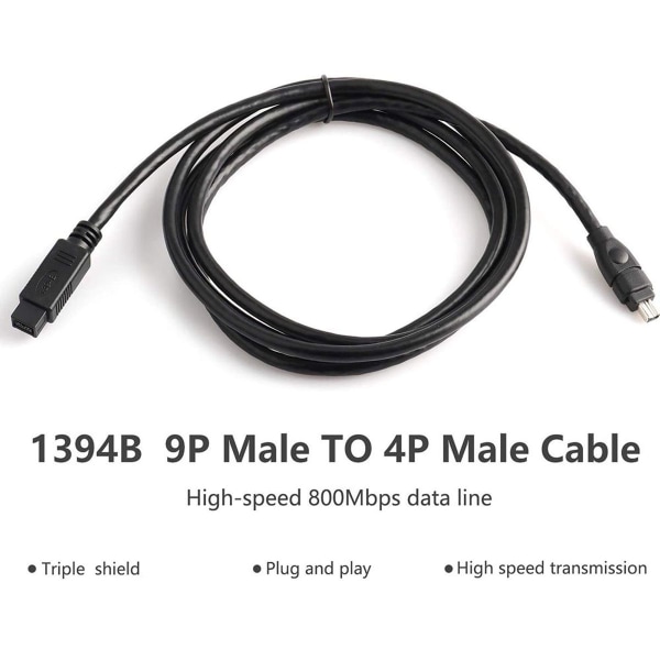 IEEE 1394 Firewire 800 til 400 Firewire Firewire 9 til 4 datakabel 1394 kabel KLB