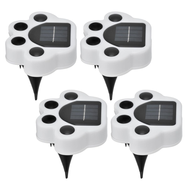 4PCS LED solcellelys poteform begravet lampe med jordplugg KLB