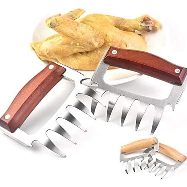 Köttkloslipare i mahognyfärg, set med 2