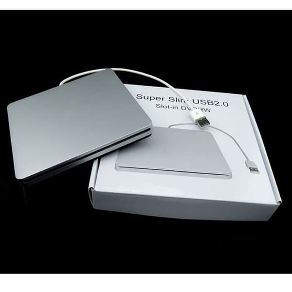 Extern CD DVD-enhet USB 3.0 Milfech Bärbar Slim CD/DVD-RW-brännare med typ