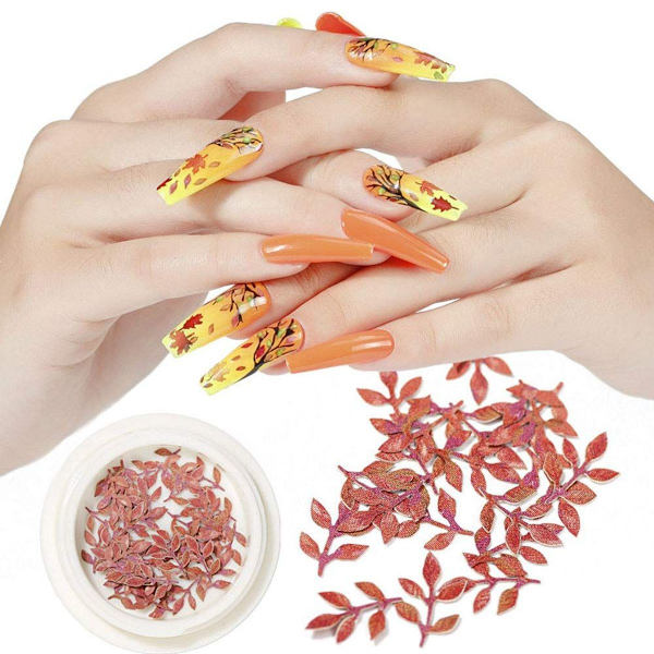 Herbst Nail Art Decals Glitter Ahornbl tter Nail Art Decals Herbst Designs Ahornblat KLB