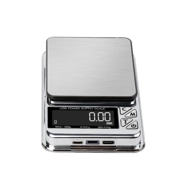 USB-ladattava minikoruvaaka 500g/0.01g