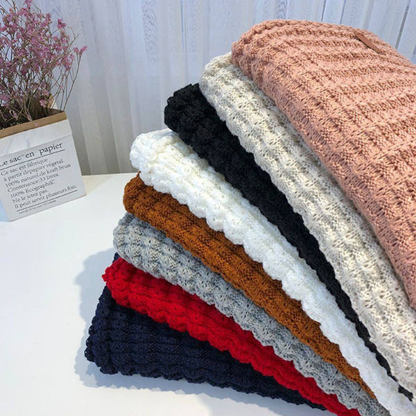 Dameull ullskjerf, allsidig, dobbel bruk, høst/vinter, beige