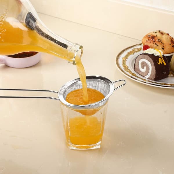Pakke med 3 cocktail siler i rustfritt stål