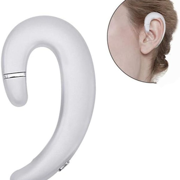 Trådløse Bluetooth-hodetelefoner med ørekrok, hodesett uten ørepropper sølv