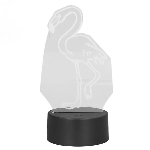 Farve 3D lys sød fugl touch switch LED natlys USB KLB