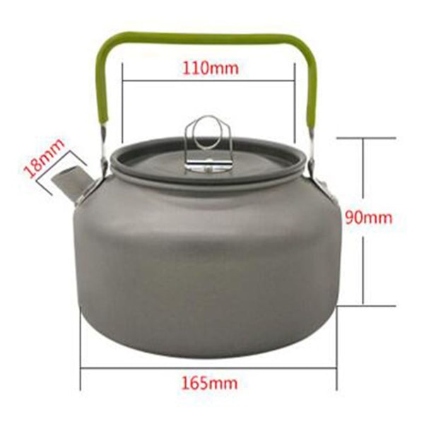 Camping Kittel Tekanna Kaffeepott Bärbar Aluminium för Utomhus
