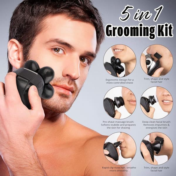Elektrisk selvrensende skraber kun til mænd KLB