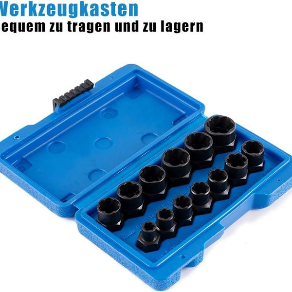 Møtrik ekstraktor sæt. Møtrik ekstraktor sokkel KLB