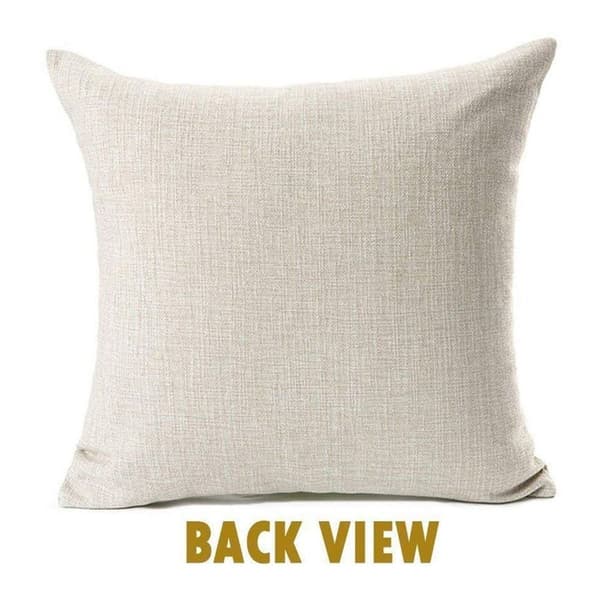 Set med 4 julkuddfodral 45x45cm - bomullslinne - stil 1 KLB
