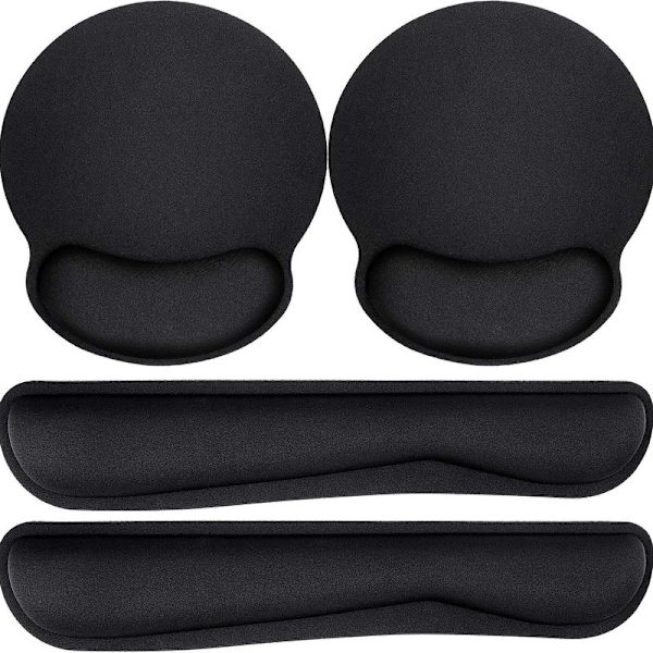 Ergonomisk musemåtte med håndledsstøtte, premium memory foam 4