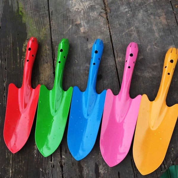 Färgglad Mini Hand Shovel Trowel Set Trädgårdsredskap för
