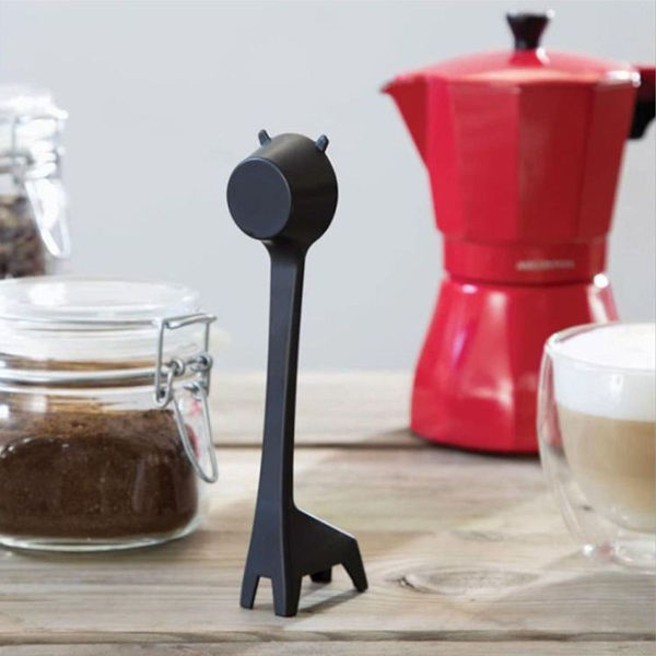 1 st tecknad giraffformad kaffesked kaffebönpulver kvantitativ sked D