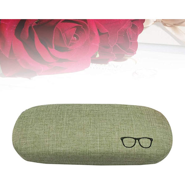 Briller Etui i Stoff Hard Case Bærbar Briller Etui(Grønn)