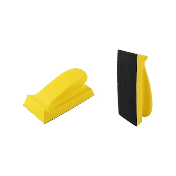 2 st Hand Sanding Block Rektangulär Självhäftande Sandpapper Pad Trä Poleringsverktyg Lämplig för Polering av Färg och Gips 70x134 KLB