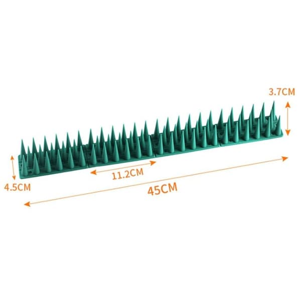 12 stk Plastfugl-Avvisende Pigger for Gjerde Anti-Klatring Pigger (Brun)