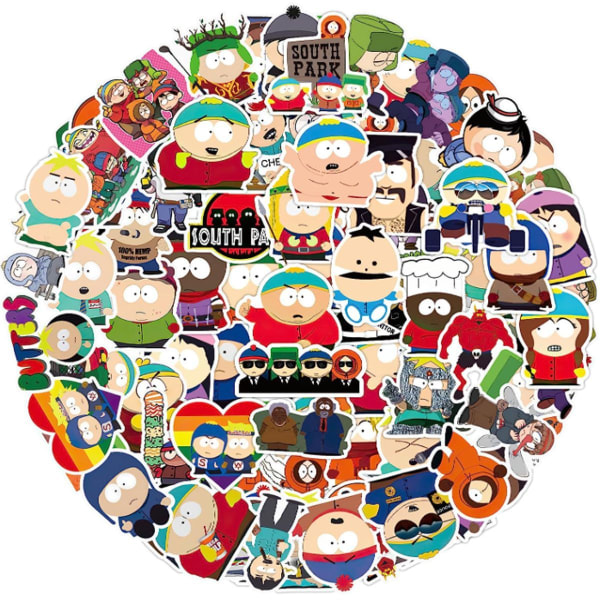 100 stk South Park Sticker Pack Trendy Vinyl Sticker Decal fra KLB