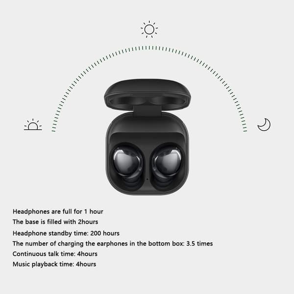 Trådløse Bluetooth-hovedtelefoner, trådløse øretelefoner, sorte