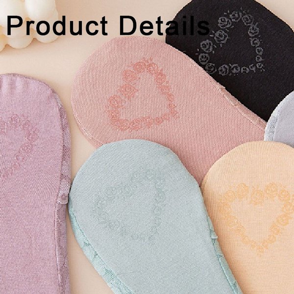 Lacey strumpor andningsbara strumpor balettstrumpor halkfria strumpor smutsigt rosa KLB