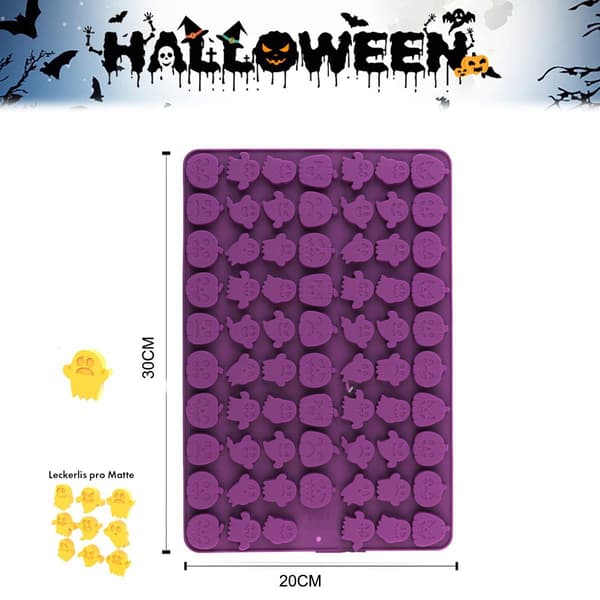 Halloween-former 138 hulrom mini gresskarform og spøkelsesform for