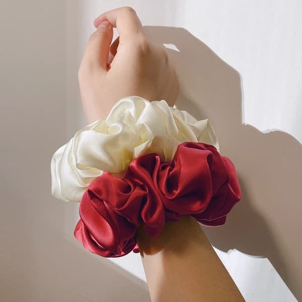 Satin Silk Hårband för Kvinnor 8 Stycken Mjuka Elastiska Hårband KLB