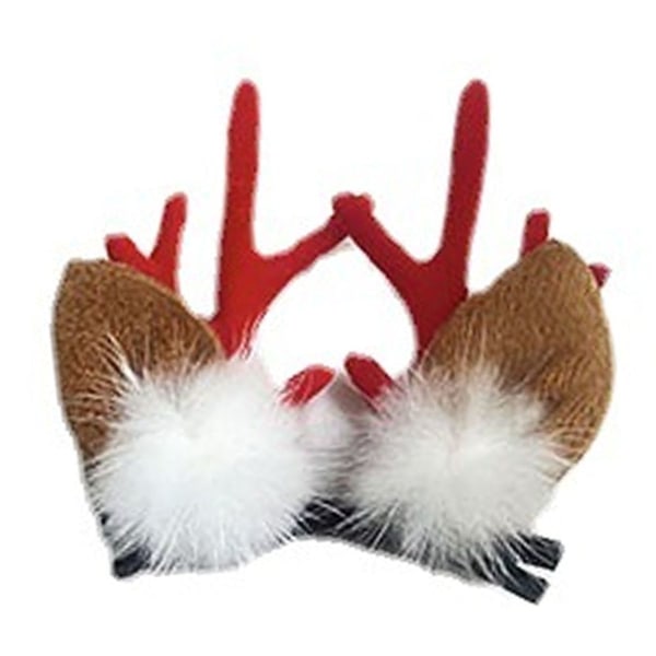 Jule reinsdyrgevir pannebånd hårspenner KLB