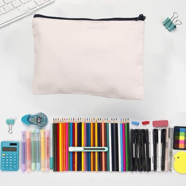 Blank Canvas Craft Bag for Pens Multipurpose Cotton Shape2 KLB