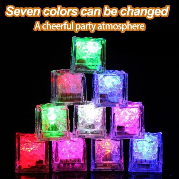 12-pack lysande LED-isbitar