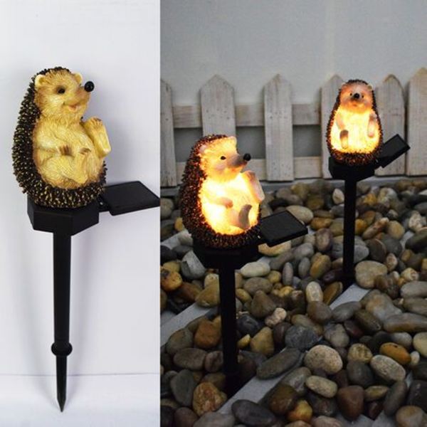 Pindsvin Form Led Have Lamper Plæne Dekoration Sol Have Lys Udendørs Gangsti Landskab Lampe 2
