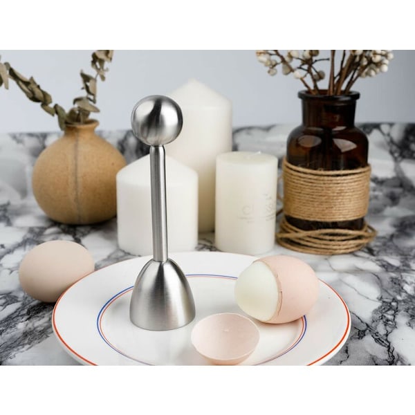 Rustfritt stål eggekutter/eggeskallkrakette eggetopper må ha gadget KLB