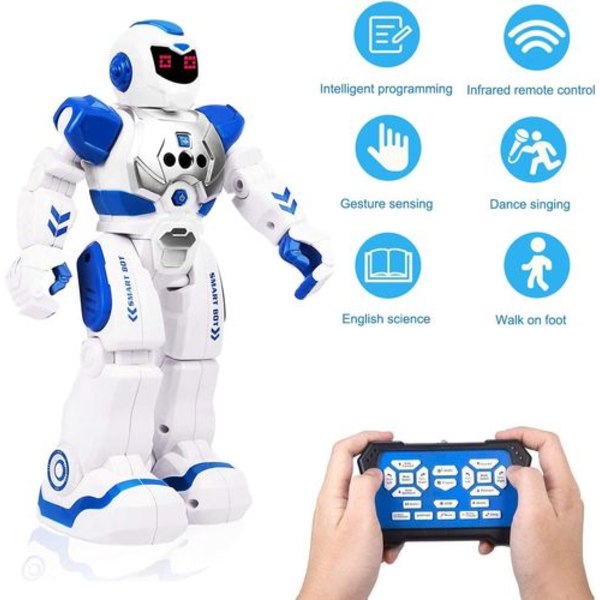 ETEPON Fjärrstyrd Robot för Barn Smart Programmerbar RC