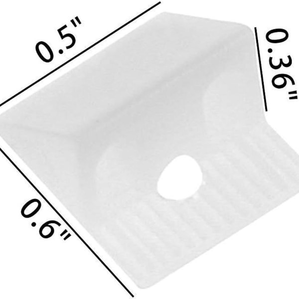 50 kpl Valkoinen muovinen huonekalulaatikko Laatikon pohjan korjaus KLB
