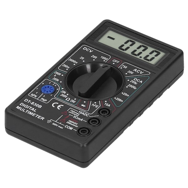 DT830B Multimeter Bærbar Digital Elektronisk LCD Voltmeter KLB
