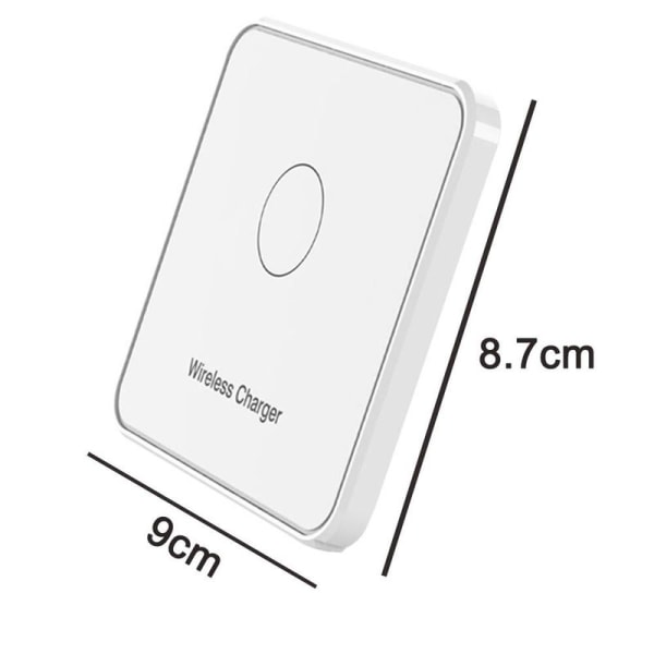 Mobiltelefon induktiv laddningsstation trådlös laddningsstation för iPhone vit