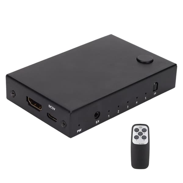18 Gbit/s HD Multimedia Interface 2.0 5x1 Kytkin 5 sisään 1 ulos KLB