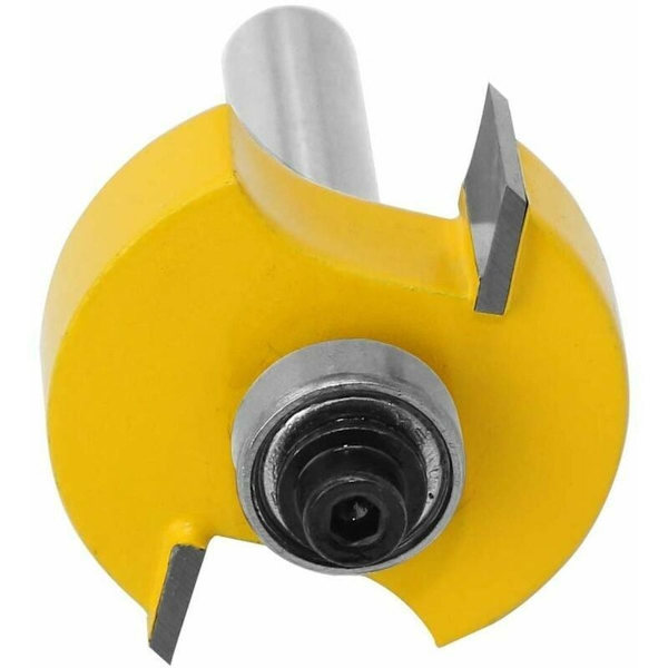 8 mm varrella varustettu olakkeen jyrsin, jyrsin 6 laakerilla useille syvyyksille 28,6 mm, 22,2
