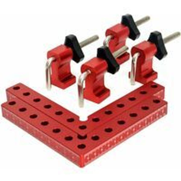 14 x 14 cm L-formet høyre vinkel 90 graders posisjoneringslinjal KLB