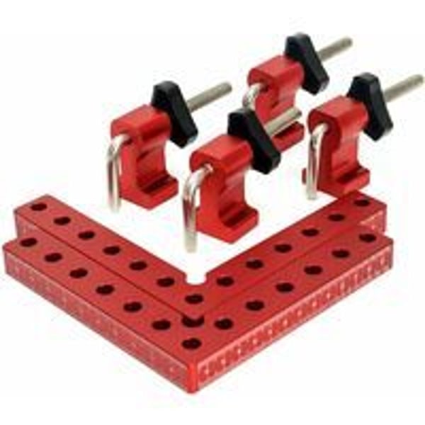 14 x 14 cm L-formet vinkelret 90 graders positionerings lineal KLB
