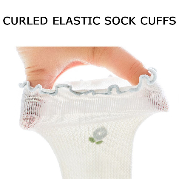 5 par sommer mesh sokker for baby gutter, småbarn jentesokker for S KLB