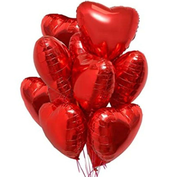 Hjerte folie ballon rød 20 stk hjerte helium balloner hjerte balloner KLB