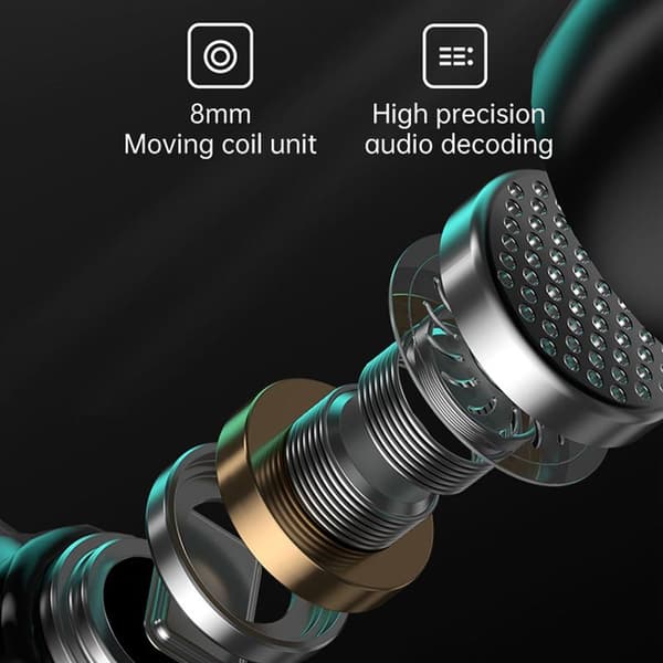 Öronproppar, trådlösa Bluetooth-öronsnäckor, vattentäta, HiFi, TWS True