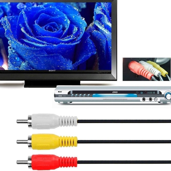 HDMI til RCA TV-kabel 1080P video- og lydkonverter