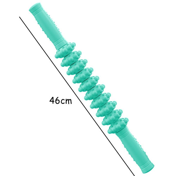 Fascia Roller, bärbar massagerulle med handtag, grön
