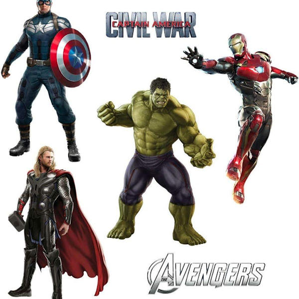 Superhero-seinäkoristeet 3D-irrotettavat seinätarrat koristeluun poikien makuuhuoneeseen KLB