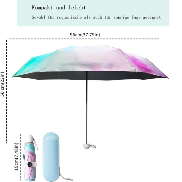 Paraply kompakt en knap automatisk åbning og lukning KLB