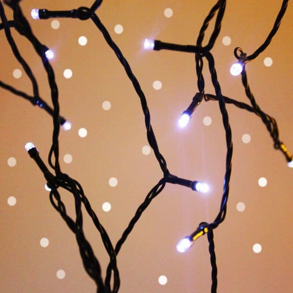 Solcellslampor 2-pack 200 LED 21m solcellslampor utomhus, grön tråd Sola