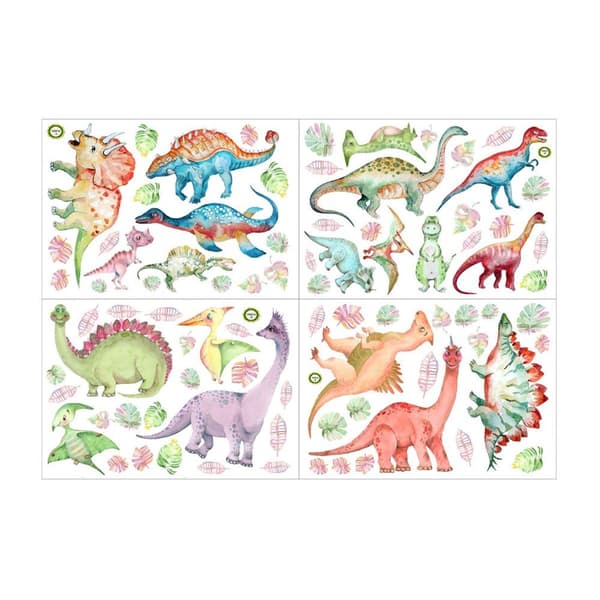Luminous Dinosaur Wall Sticker för Barn, Dinosaur Wall Sticker för Barn KLB