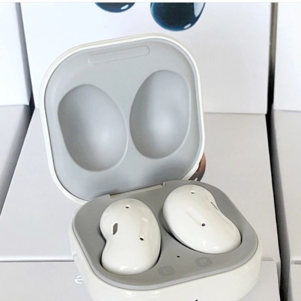 Svart/hvite trådløse ørepropper Bluetooth In-Ear True Cordless White